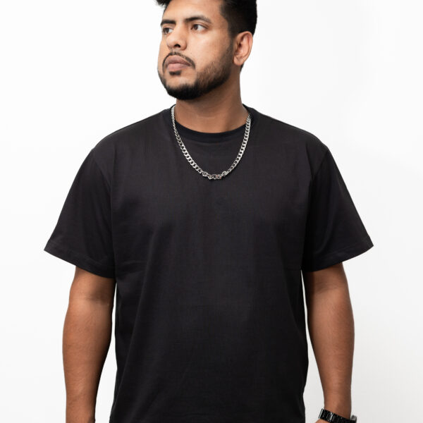 solid black Premium Heavyweight Cotton T-Shirt