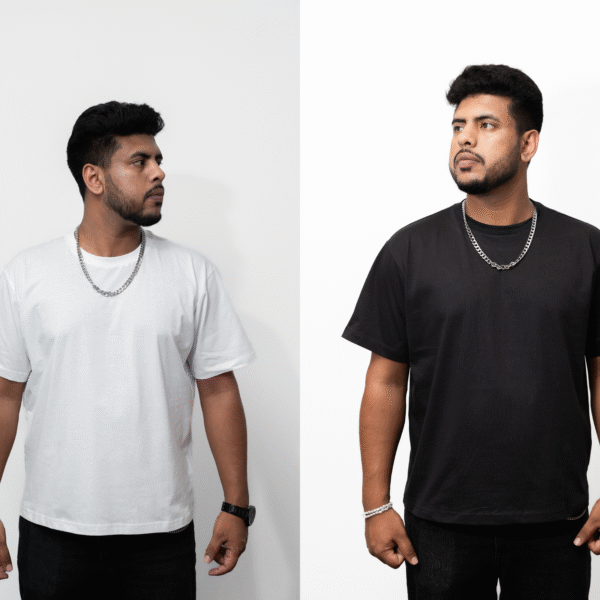BLACK & WHITE COMBO T-SHIRT
