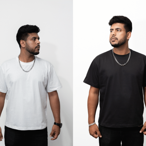 BLACK & WHITE COMBO T-SHIRT