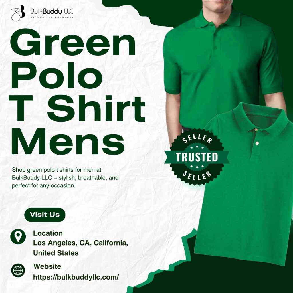 Green Polo T Shirt Mens