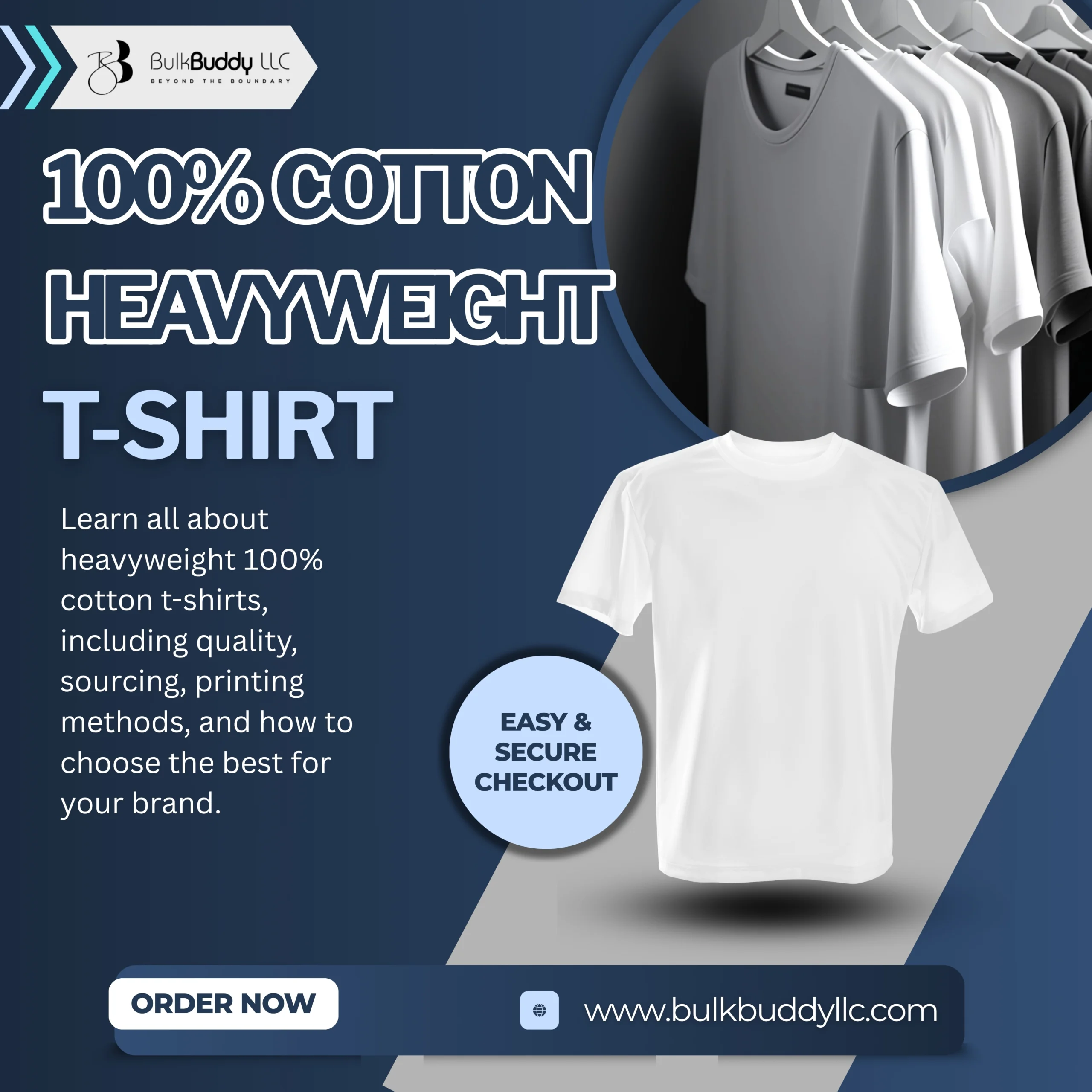 100% cotton heavyweight t shirts