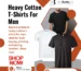 heavy cotton t shirts for men