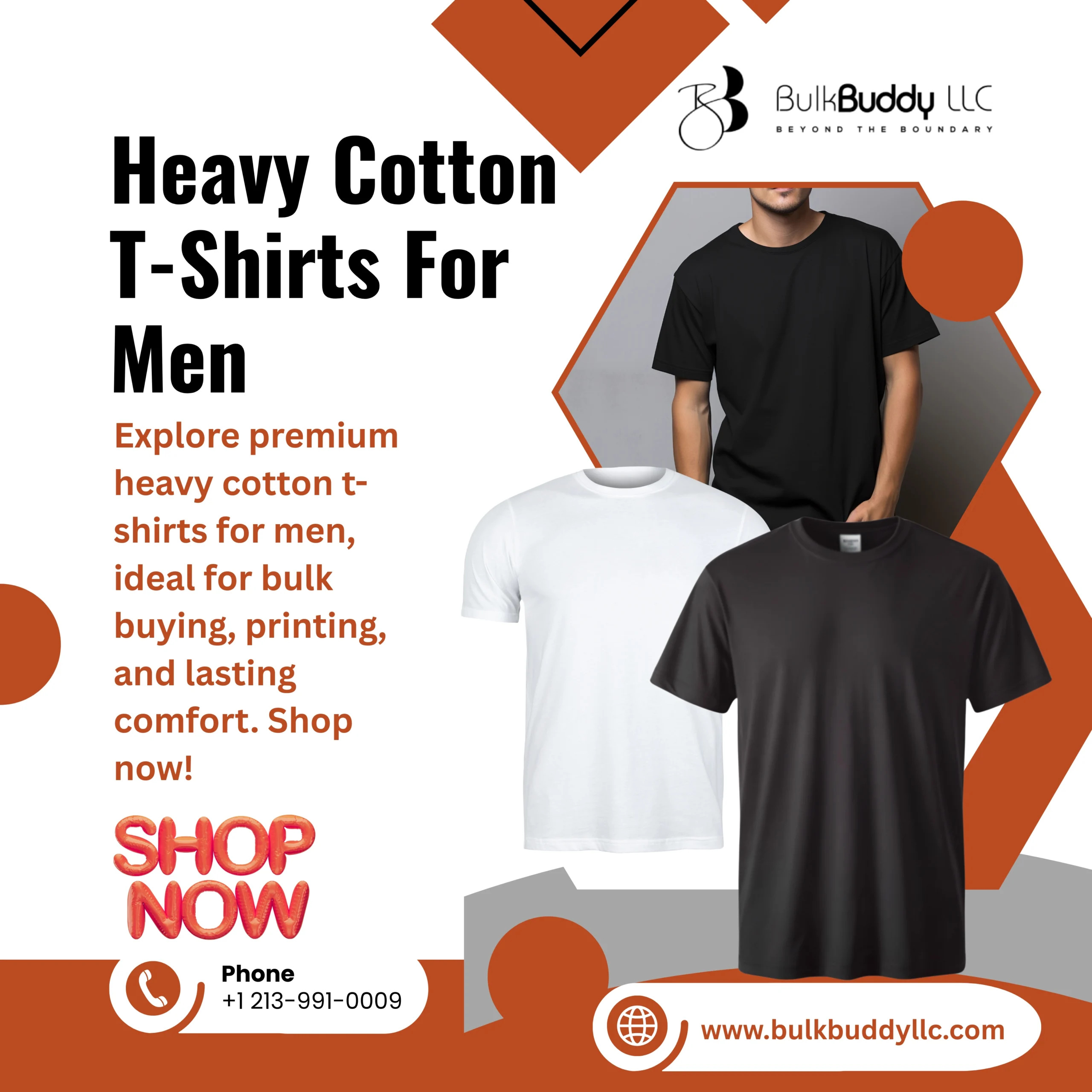 heavy cotton t shirts for men
